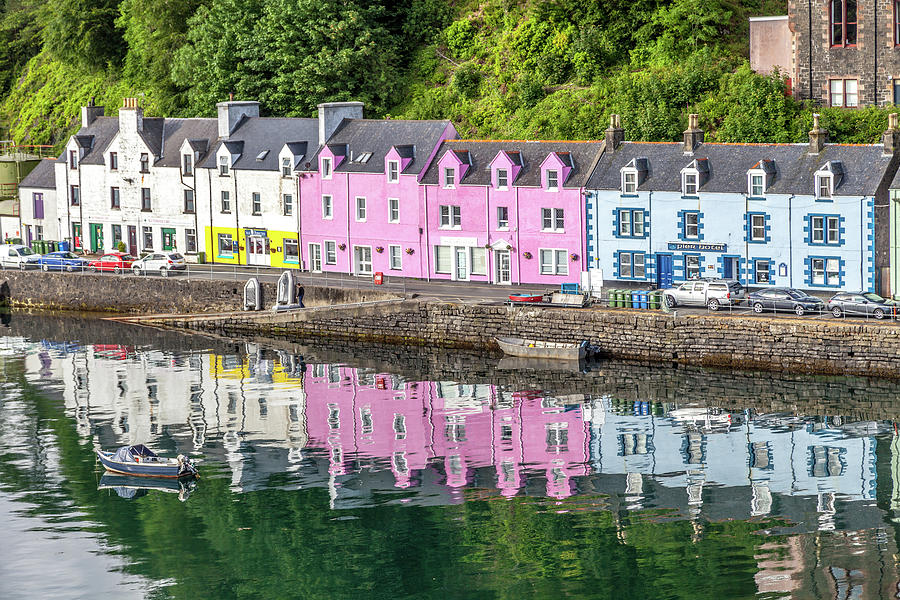 Architecture Photograph - Colorful Portree Harbor Buildings by W Chris Fooshee