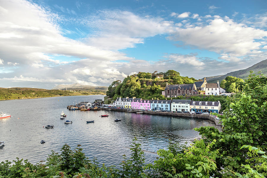 Colorful Portree Harbor  Photograph by W Chris Fooshee