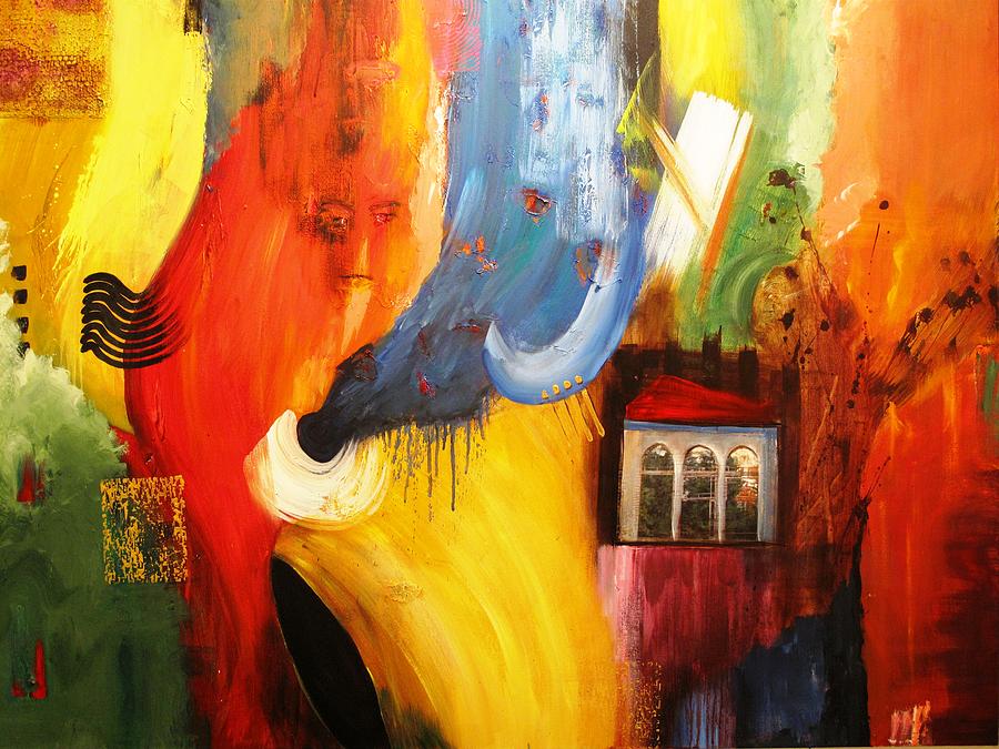 Rebellion Painting - Colorful Rebellion  by Rita  Ibrahim