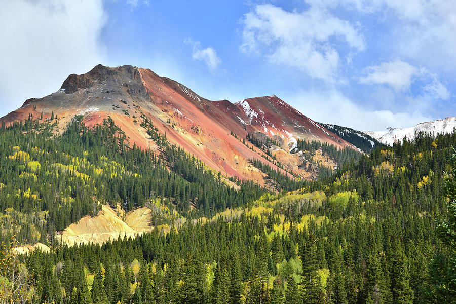 Colorful Red Mountain Photograph by Ray Mathis