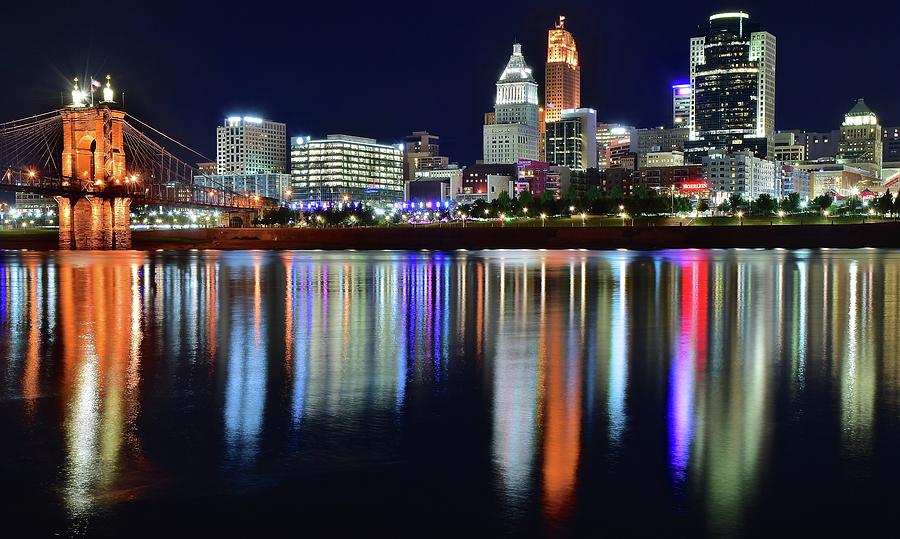 Colorful Riverfront in Cinci Photograph by Frozen in Time Fine Art Photography