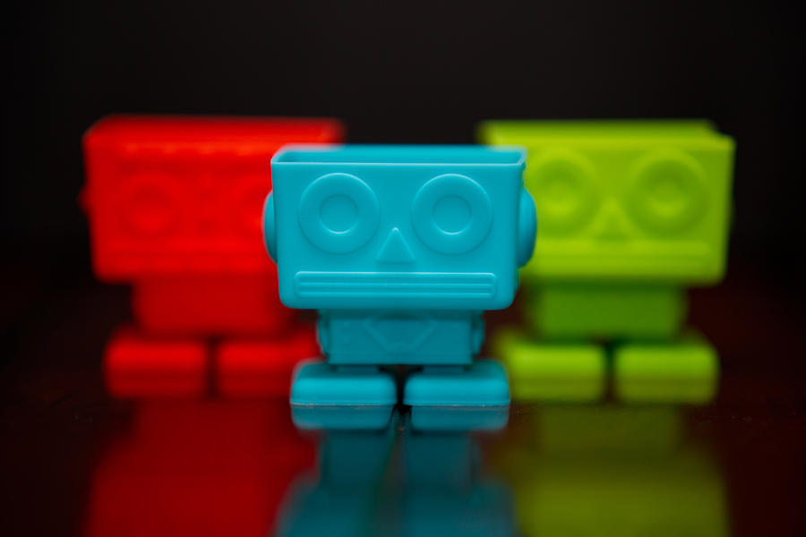 Colorful Robots Photograph by Edward Myers