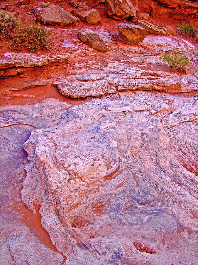 Colorful Rock on Park Avenue Floor in Arches  National Park, Utah   Photograph by Ruth Hager