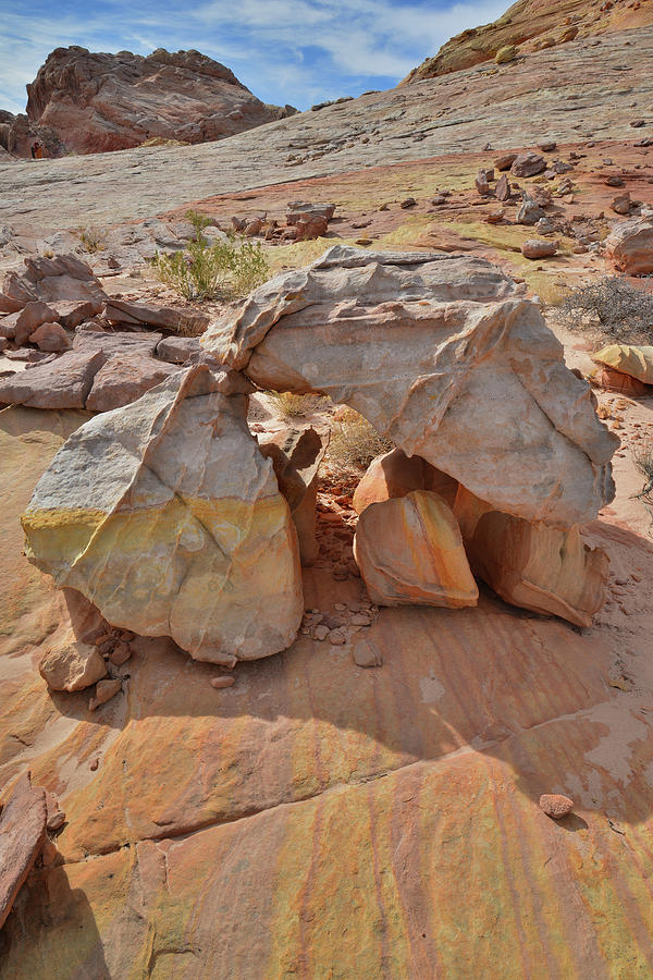 Colorful Rocks on the Slopes of Valley of Fire Photograph by Ray Mathis