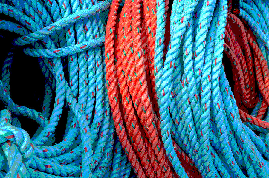 Colorful Ropes Photograph by Cathy Mahnke