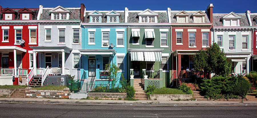 Colorful Row Houses Photograph By Mountain Dreams