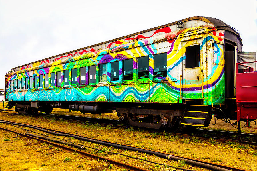 Colorful Rusting Passenger Car Photograph by Garry Gay
