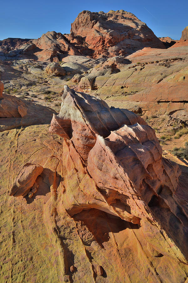 Colorful Sandstone Formation atop Valley of Fire Photograph by Ray Mathis
