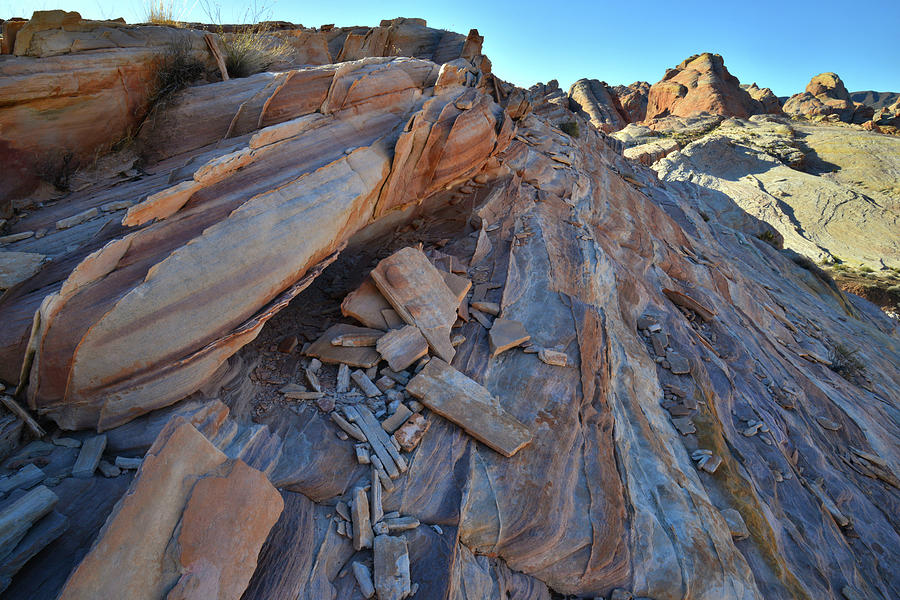 Colorful Sandstone High Above Valley of Fire Photograph by Ray Mathis