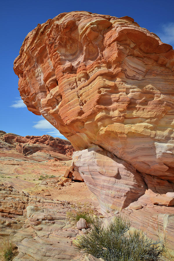 Colorful Sandstone Thumb in Valley of Fire Photograph by Ray Mathis