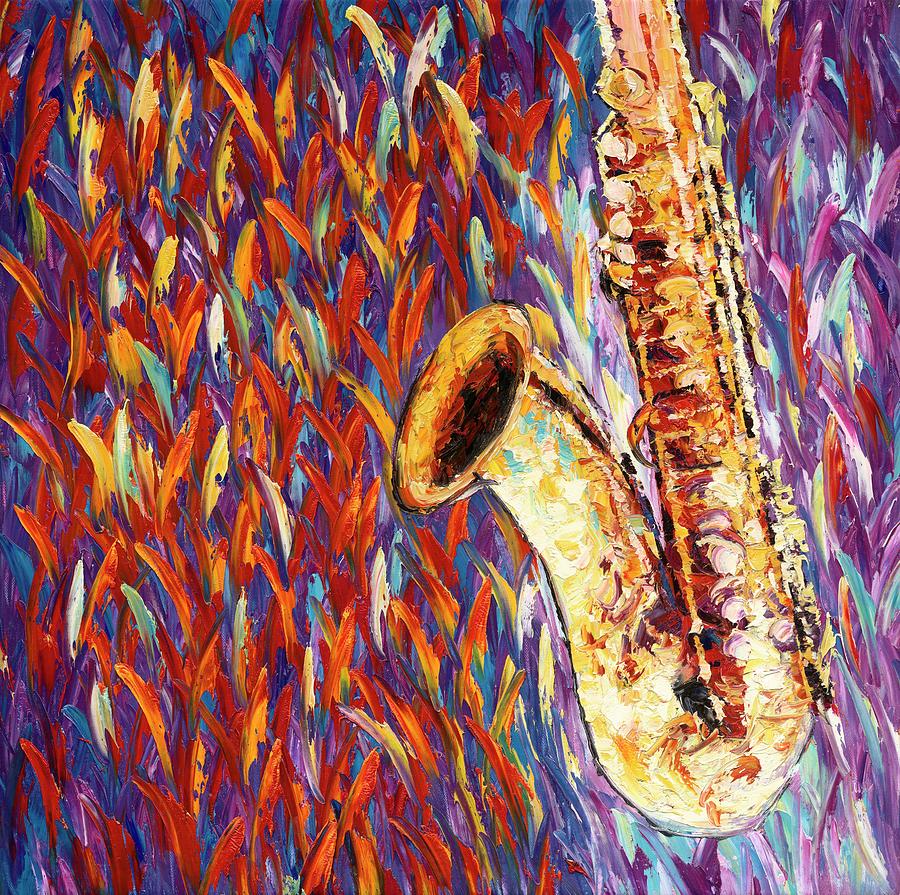 Colorful Sax Painting by Douglas Parr - Fine Art America