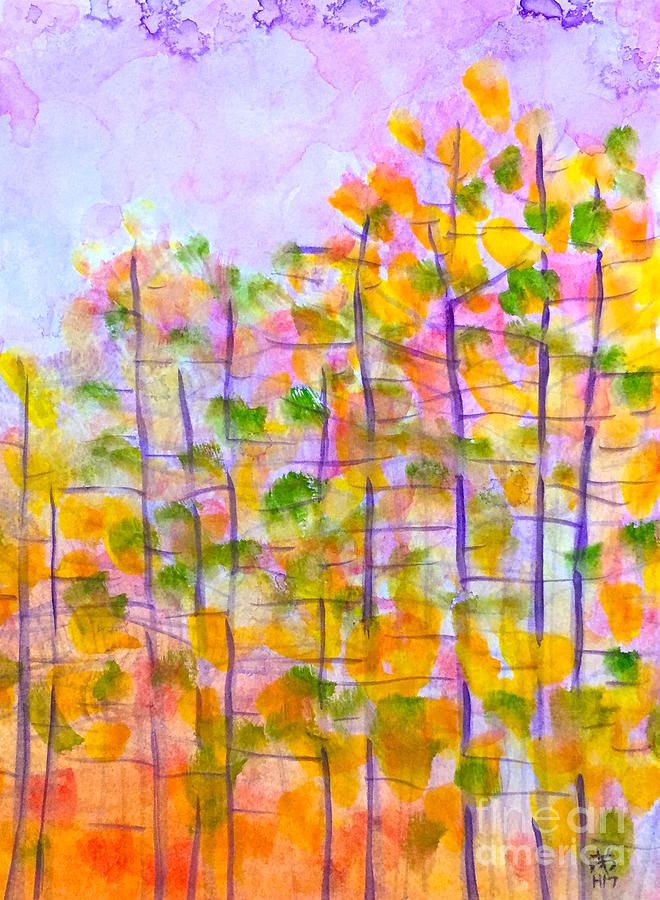 Colorful season Painting by Wonju Hulse
