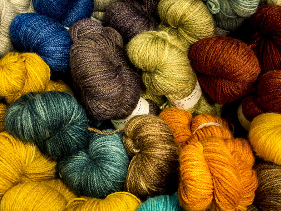 Colorful Skeins Photograph by Jean Noren