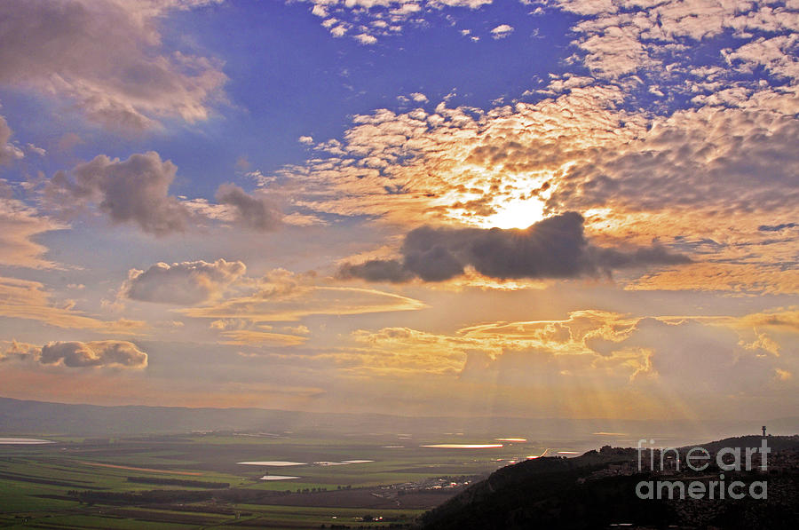 Colorful Skies Over The Jezreel Valley Photograph by Lydia Holly