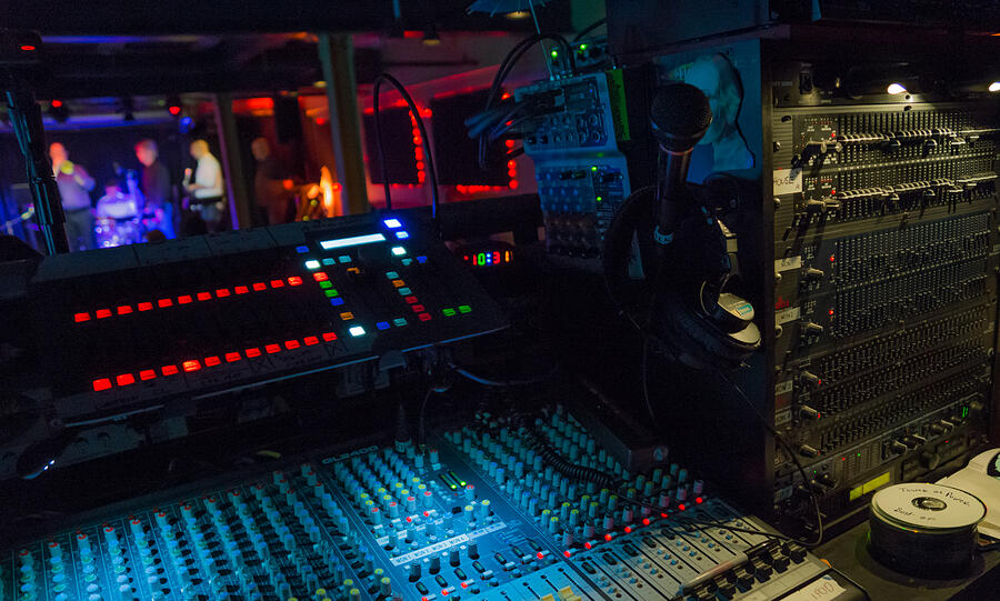 Colorful Sound Booth Photograph