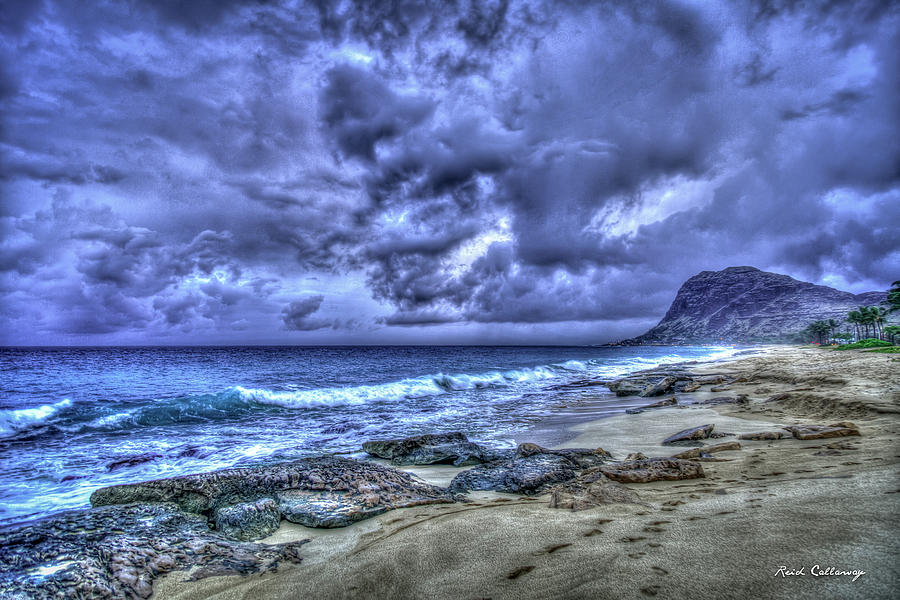Colorful Storm Oahu Thunderstorm Hawaii Collection Art Photograph by Reid Callaway