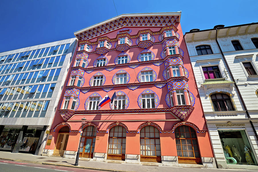 Colorful street architecture of Ljubljana Photograph by Brch Photography