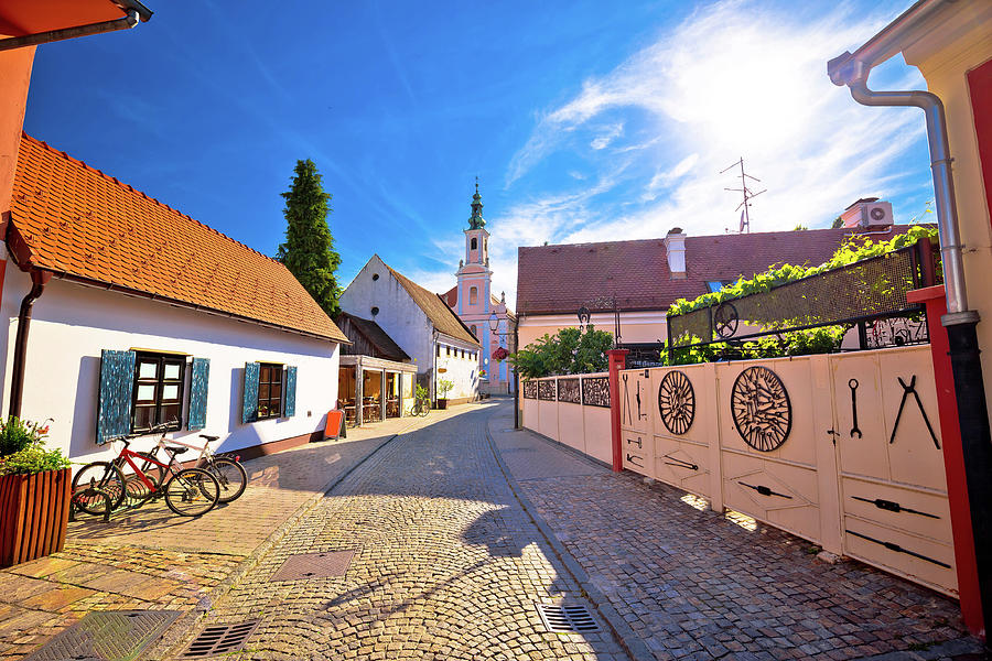Colorful street of baroque town Varazdin view Photograph by Brch Photography