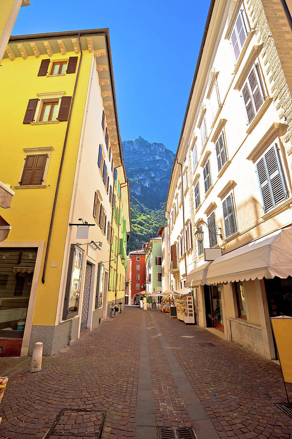 Colorful street of Riva del Garda Photograph by Brch Photography