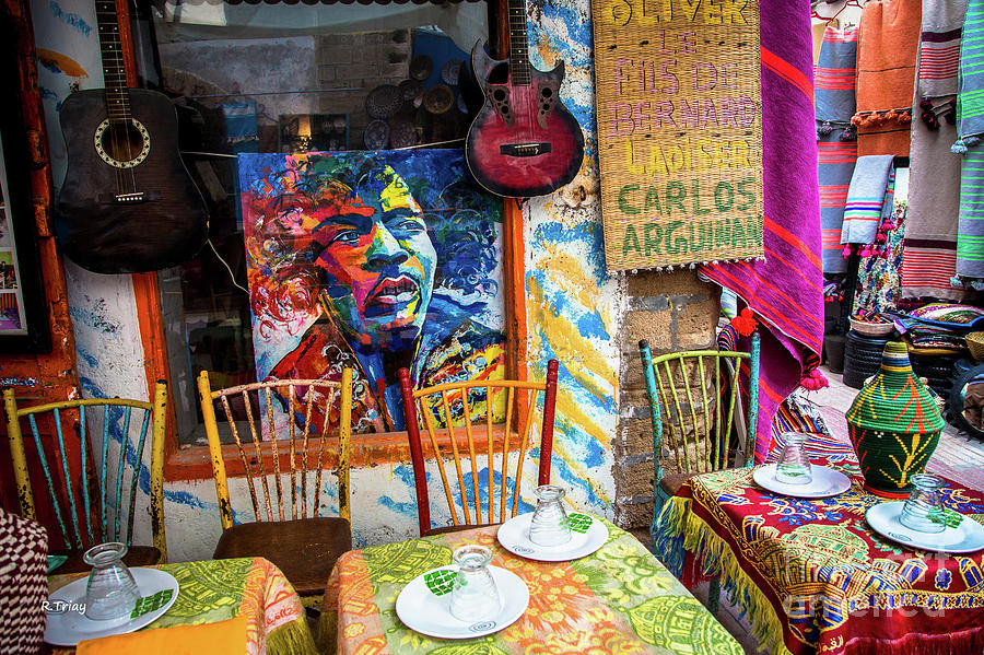 Colorful Street Side Cafe of Marrakech Photograph by Rene Triay FineArt Photos