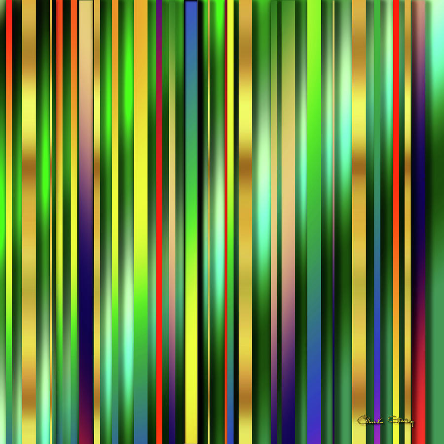 Colorful Stripes 2 Digital Art by Chuck Staley