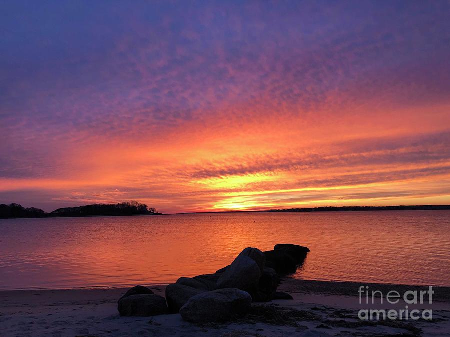 Colorful sunset February Photograph by Shelli Mobilia Fine Art America