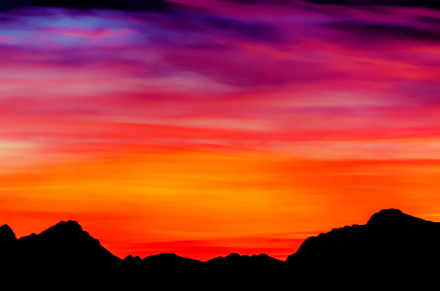 Colorful sunset Photograph by Wolfgang Stocker