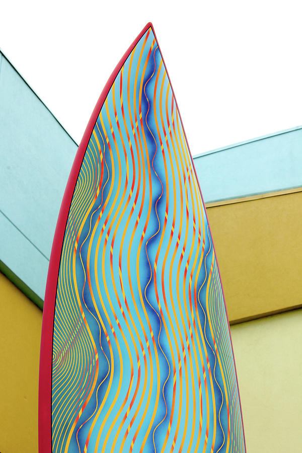 Colorful Surfboard Photograph by Art Block Collections