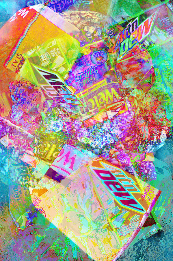 Colorful Trash Photograph by Suzanne Powers