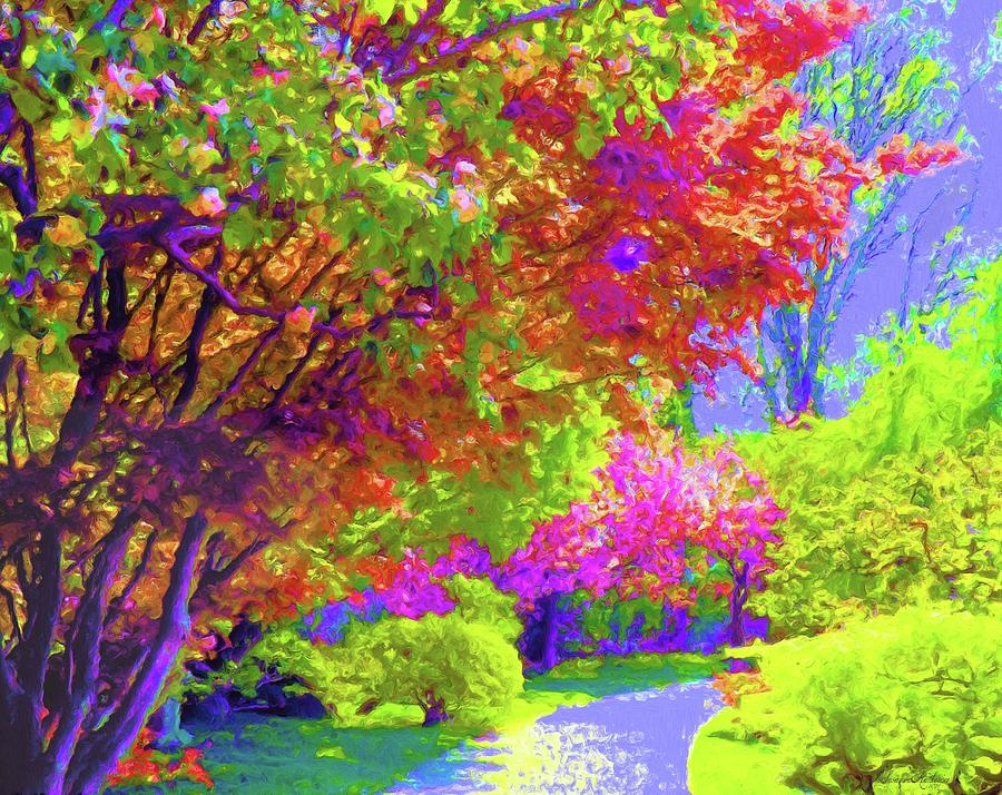Colorful Trees In Spring Painting by Susanna Katherine