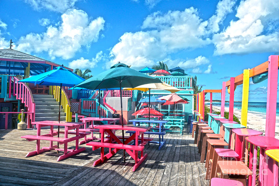 Colorful Tropical Bahamas Bar and Grill Photograph by Catherine Sherman