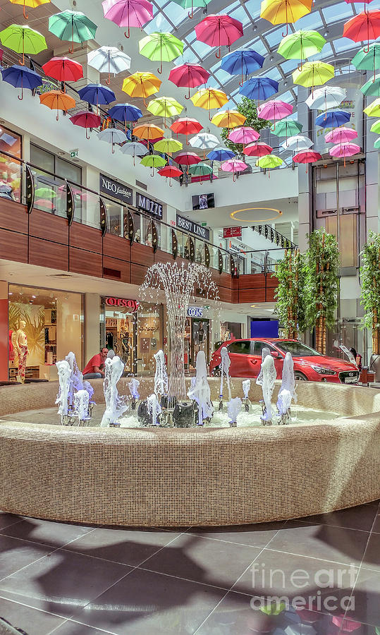 Colorful Umbrellas At The Mall Photograph By Claudia M Photography