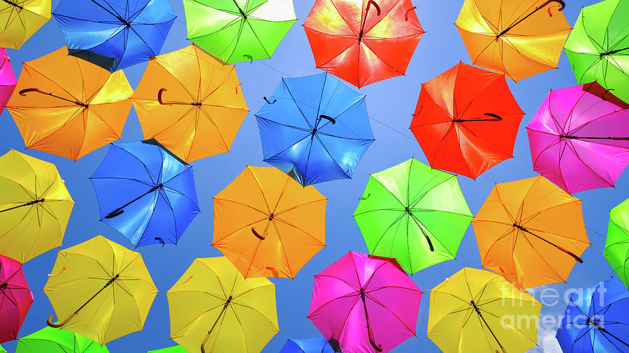 Colorful Umbrellas I Photograph by Raul Rodriguez
