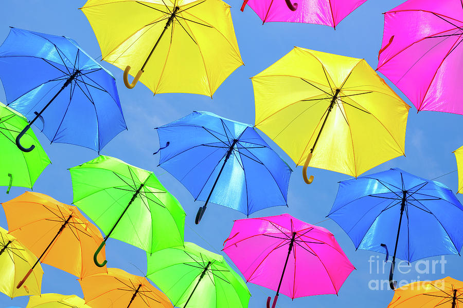 Colorful Umbrellas III Photograph by Raul Rodriguez