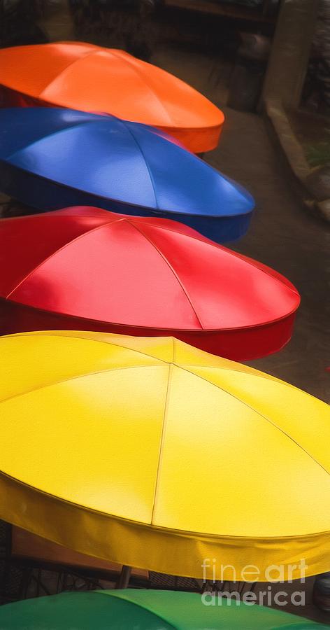 San Antonio Photograph - Colorful Umbrellas by Jon Burch Photography