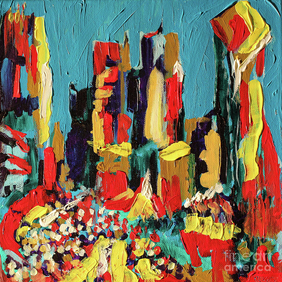 Colorful Uptown Painting by Robert Yaeger