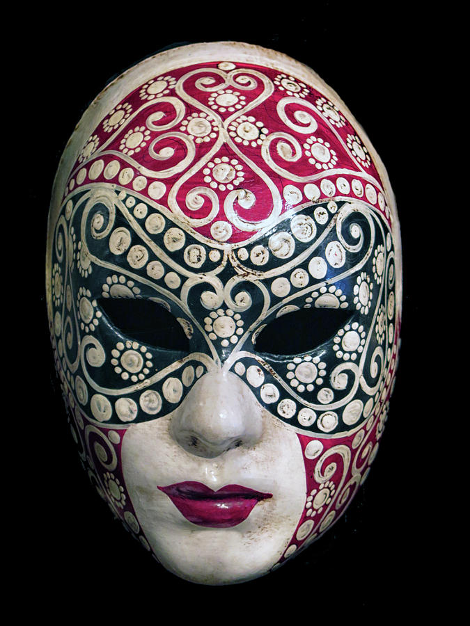 Colorful Venetian Mask Photograph by Dave Mills