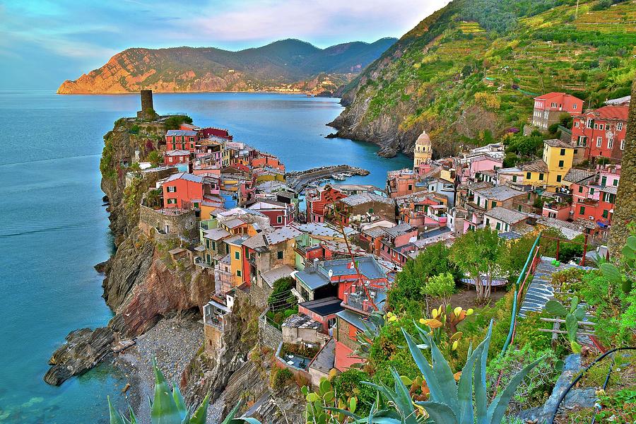 Colorful Vernazza from Behind Photograph by Frozen in Time Fine Art Photography