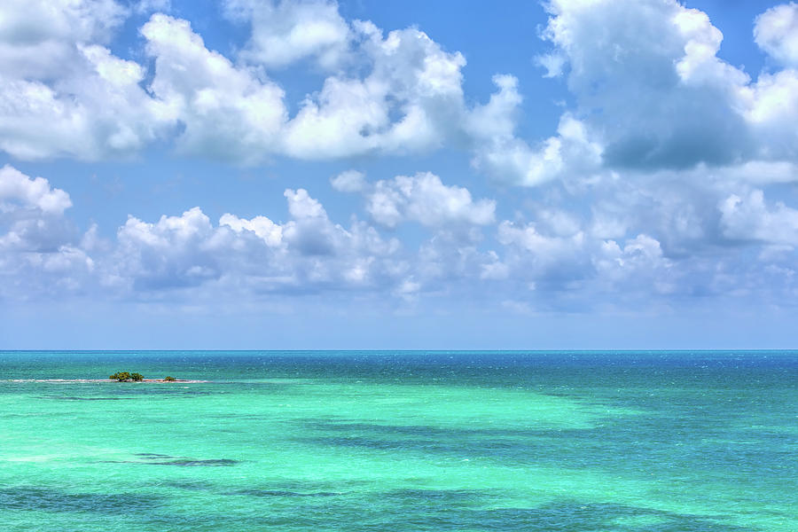 Colorful View from Bahia Honda Key  Photograph by John M Bailey