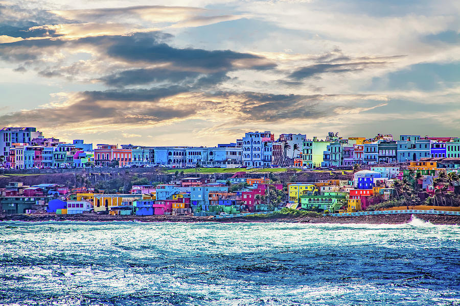 Colorful Village on Coast of San Juan Photograph by Darryl Brooks