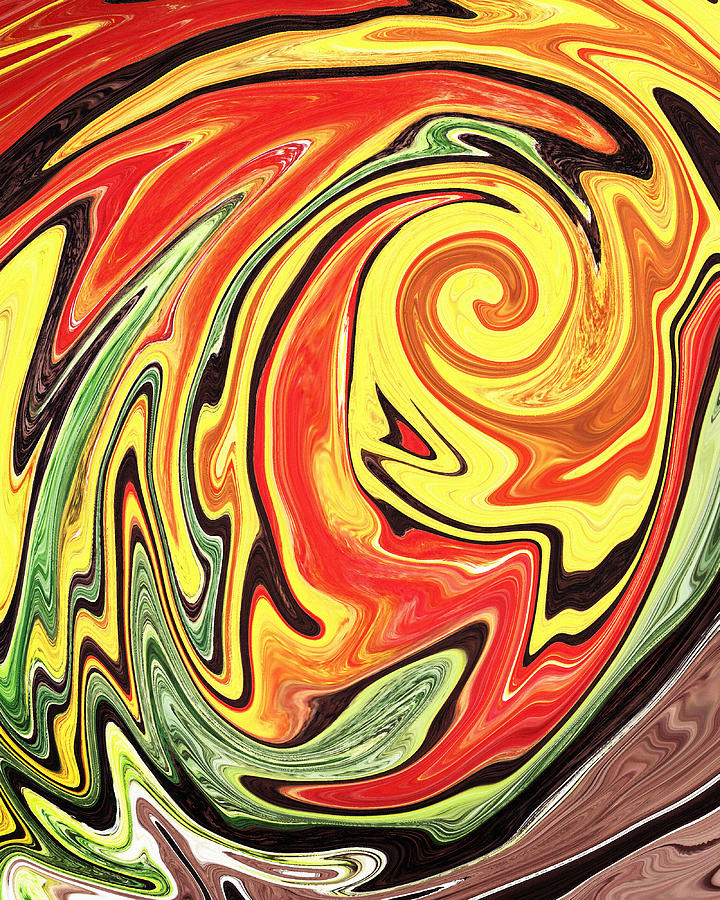 Colorful Vortex by Irina Sztukowski Painting by Irina Sztukowski