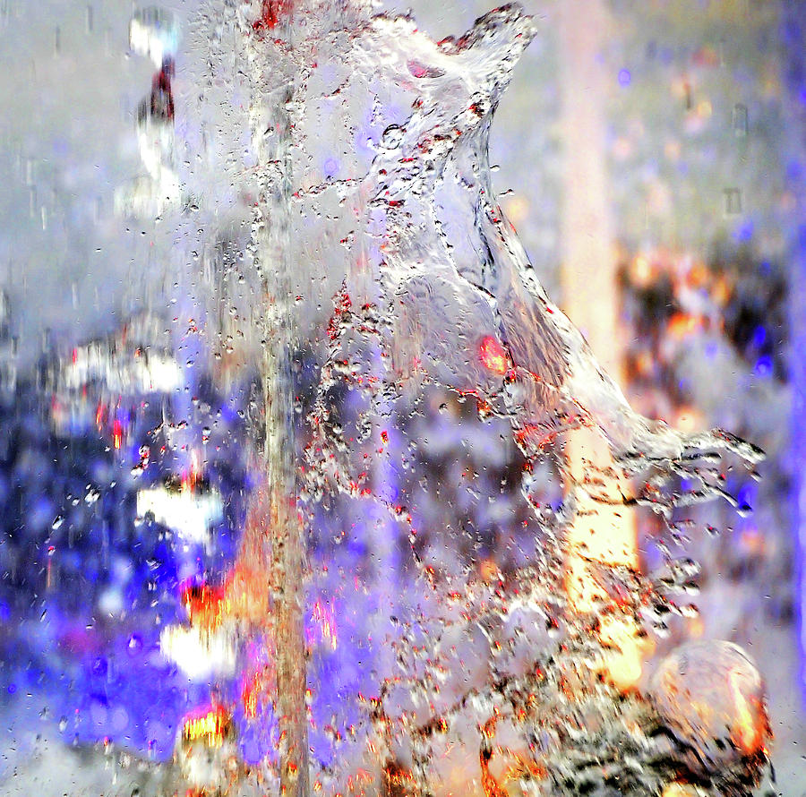 Colorful Water Abstract Photograph by Jenny Rainbow