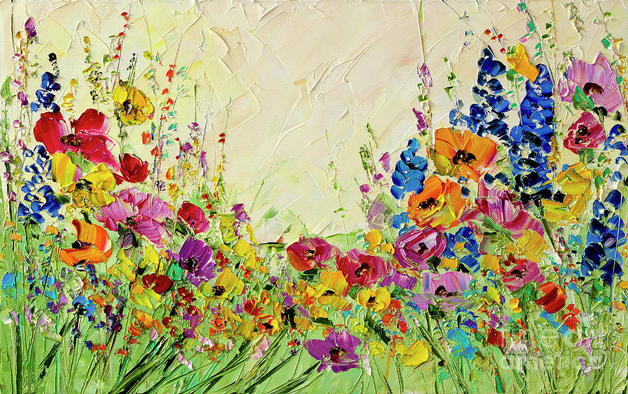 Oil Painting Wildflowers