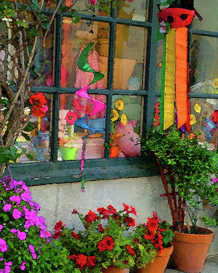 Colorful Window Photograph by M Kathleen Warren