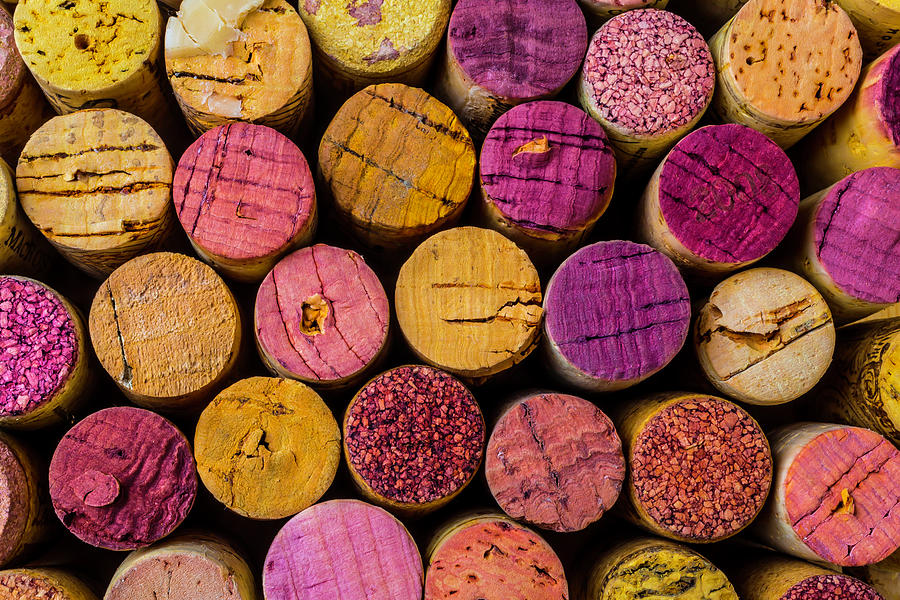 Colorful Wine Corks Photograph by Garry Gay