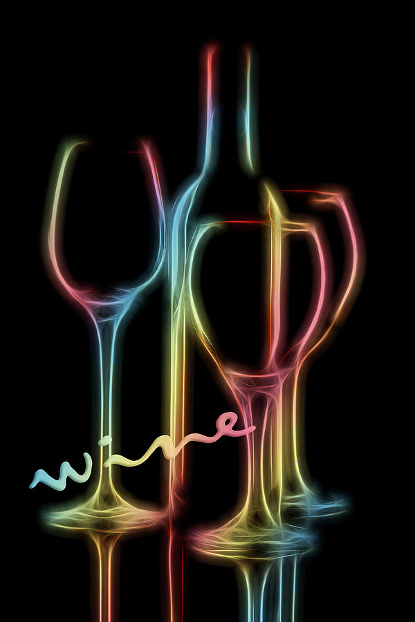 Still Life Photograph - Colorful Wine by Tom Mc Nemar