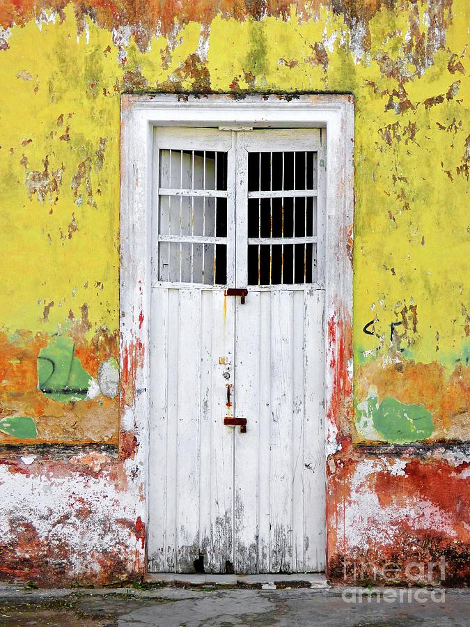 Colorful Door and Facade from Yucatan Photograph by Roberto Diaz - Fine ...