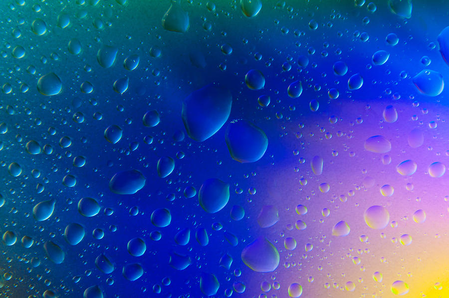 Colorfull Water drop background abstract Photograph by Michalakis Ppalis
