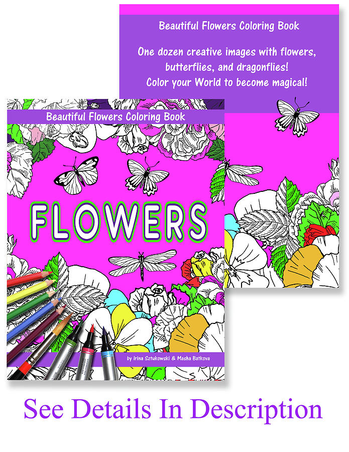Coloring Book For Kids And Parents by Irina Sztukowski  Mixed Media by Irina Sztukowski