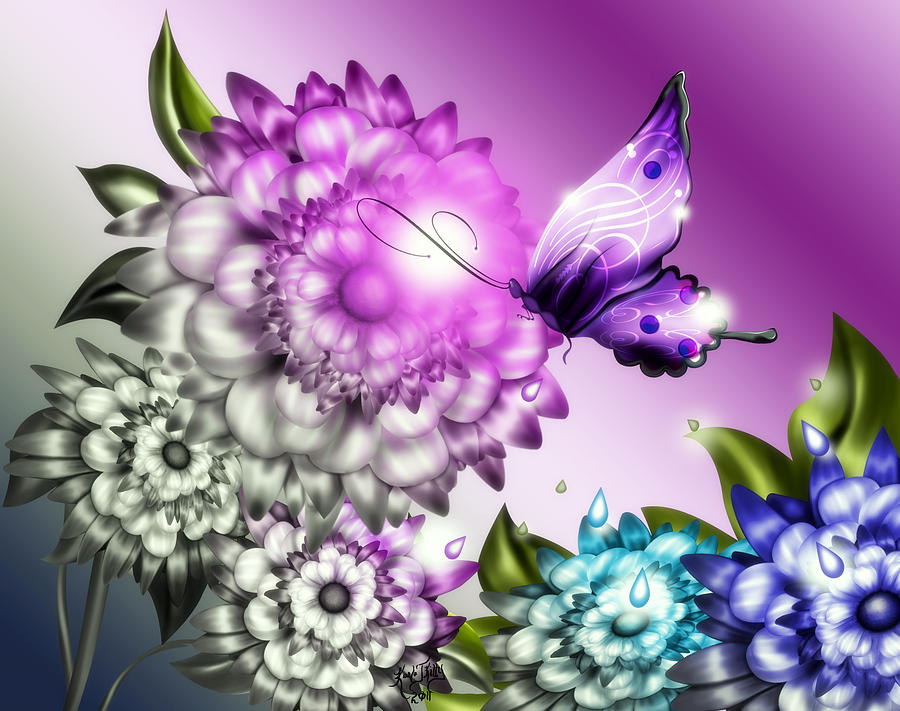 Butterfly Digital Art - Colorizer by Karla White